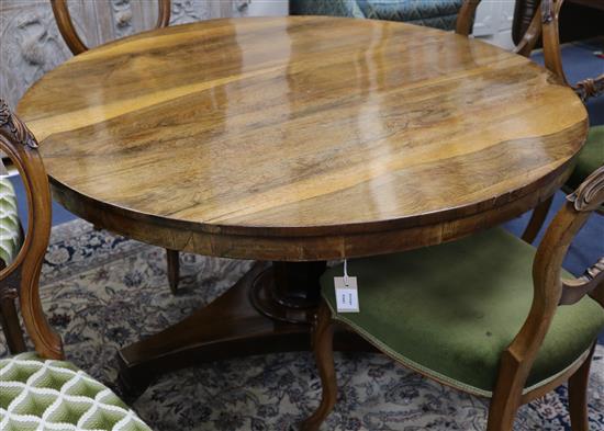 A Victorian rosewood centre table W.119cm